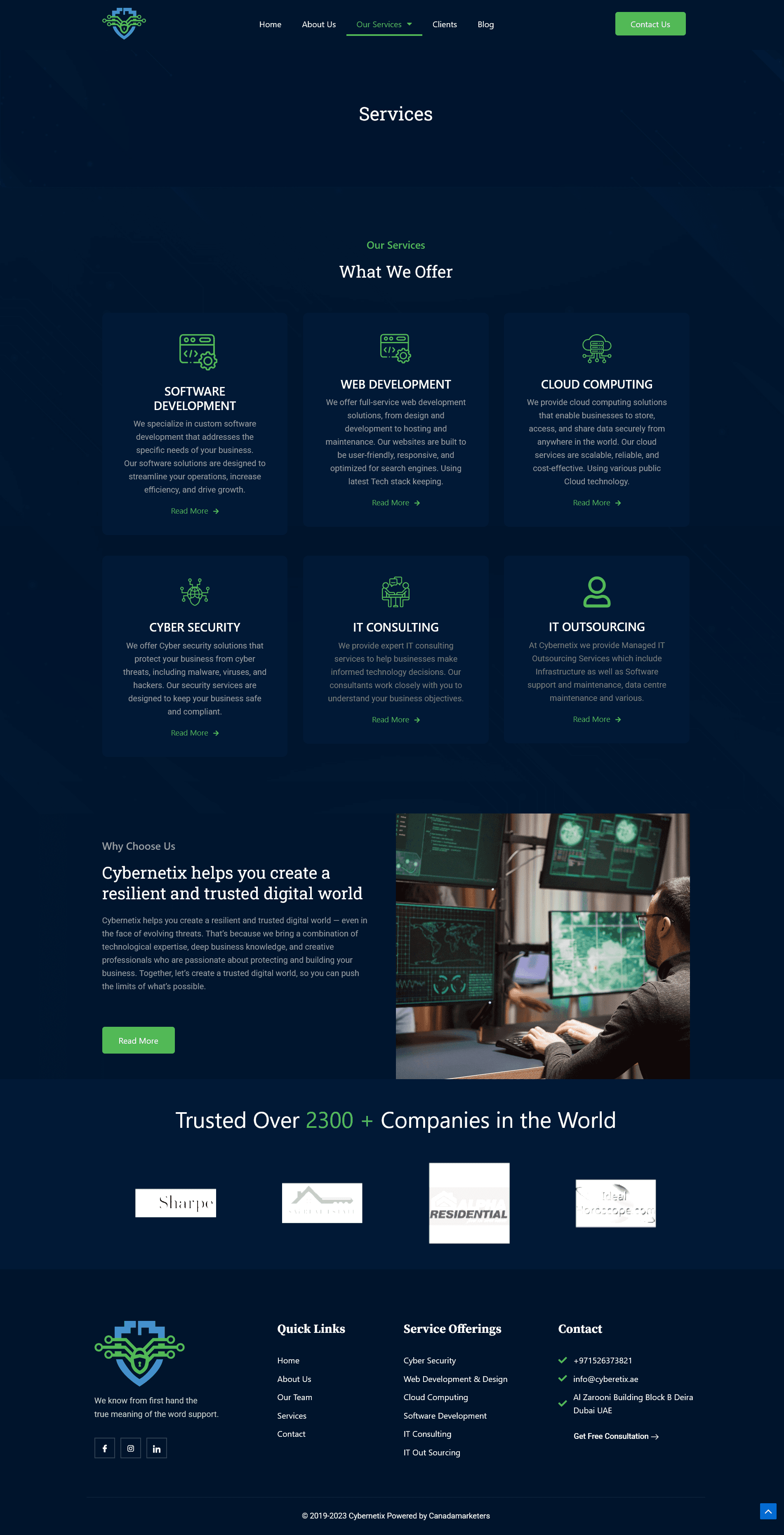 Cybernetix — services